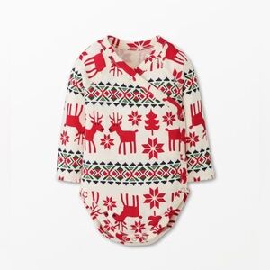 Hanna Andersson Baby Print Side Snap Bodysuit Size 6-12 months